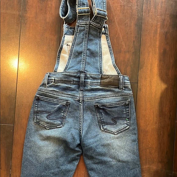 Silver jeans Girls Blue Denim Overalls - Picture 4 of 6
